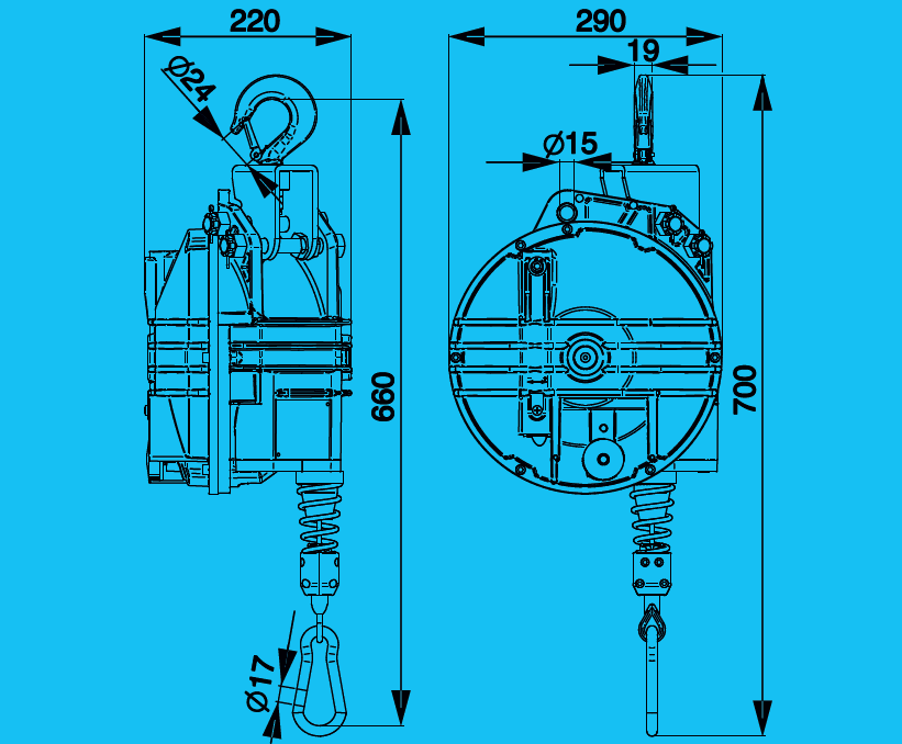 Tecna 9432 balanszer 20-25 kg