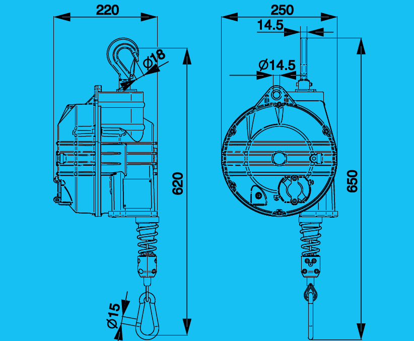 Tecna 9502 balanszer 20-30 kg