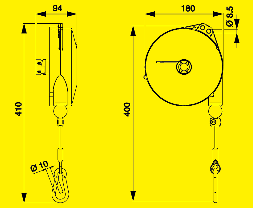 Tecna 9346L ATEX balanszer 0,5-2 kg