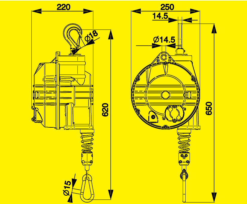 Tecna 9502 ATEX balanszer 20-30 kg