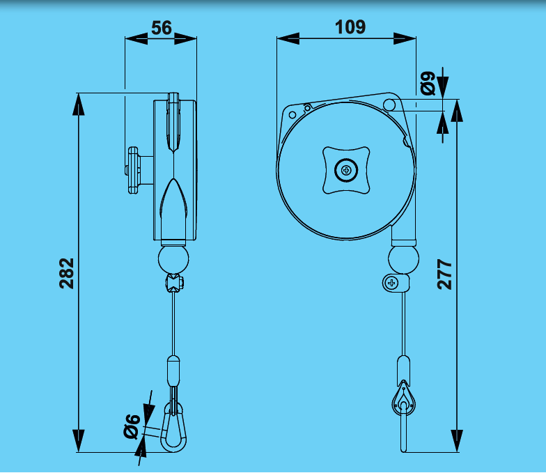 Tecna 9310 balanszer 0,2-0,5 kg