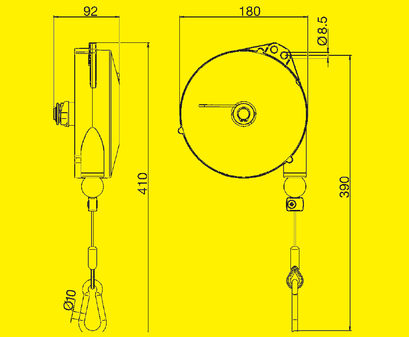 Tecna 9336L ESD balanszer 0,5-2 kg