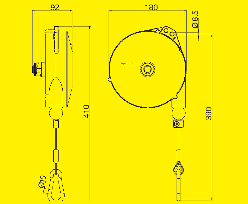 Tecna 9346L ESD balanszer 0,5-2 kg