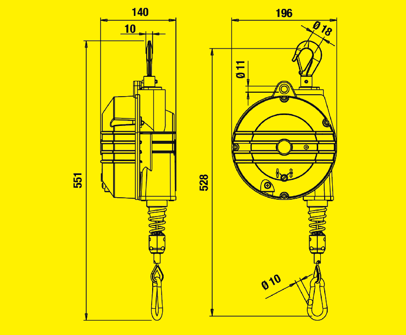 Tecna 9354 ESD balanszer 4-7 kg