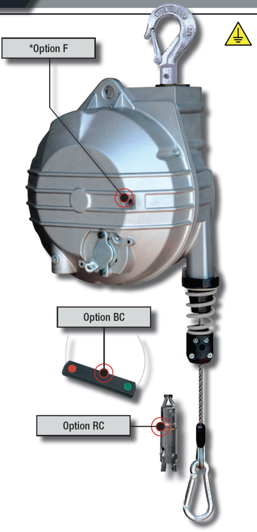 Tecna 9508 ESD balanszer 80-90 kg