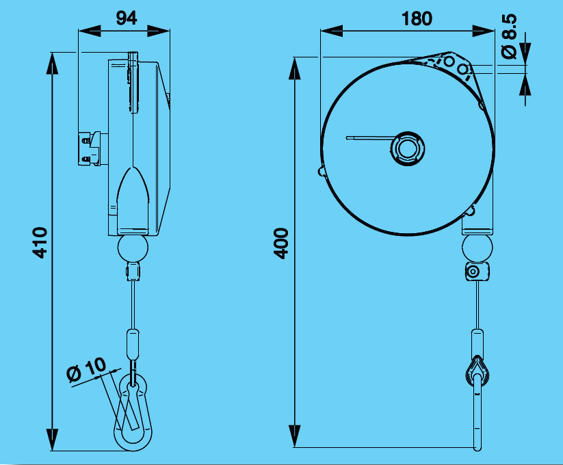 Tecna 9336L balanszer 0,5-2 kg