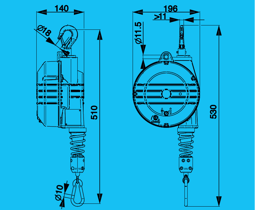 Tecna 9354 balanszer 4-7 kg