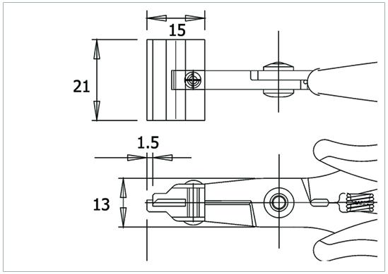 Piergiacomi PNI 5015D ESD Formázó fogó