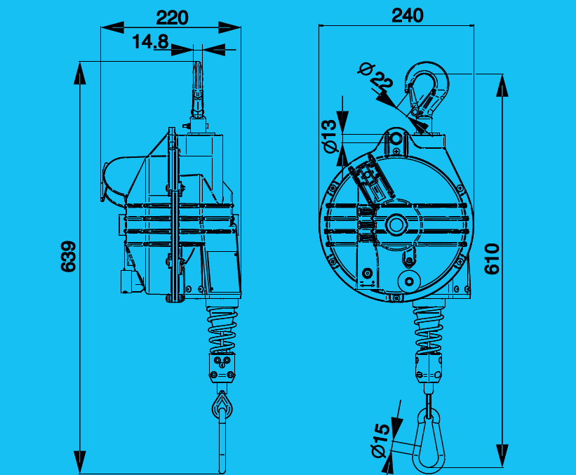 Tecna 9361 balanszer 10-15 kg