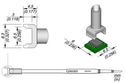 JBC C245-303 Forrasztópákacsúcs