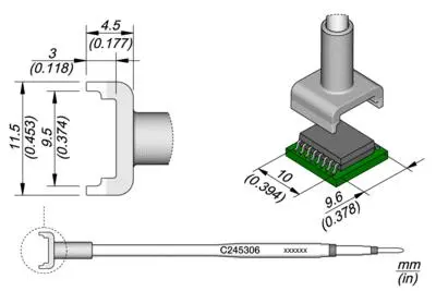 JBC C245-306 Forrasztópákacsúcs