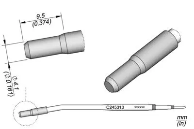 JBC C245-313 Forrasztópákacsúcs