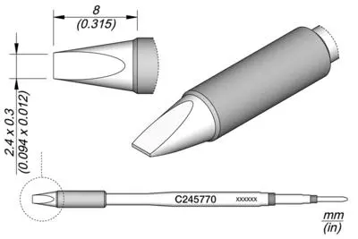 JBC C245-770 Forrasztópákacsúcs