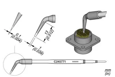 JBC C245-771 Forrasztópákacsúcs