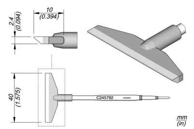 JBC C245-792 Forrasztópákacsúcs