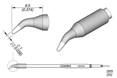 JBC C245-804 Forrasztópákacsúcs