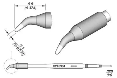 JBC C245-904 Forrasztópákacsúcs