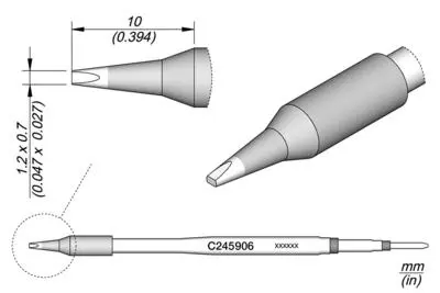 JBC C245-906 Forrasztópákacsúcs