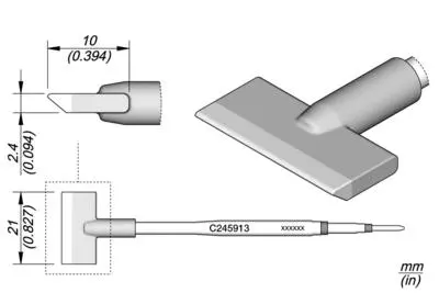 JBC C245-913 Forrasztópákacsúcs