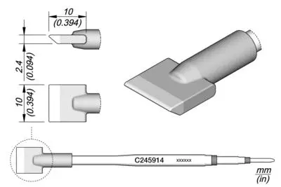 JBC C245-914 Forrasztópákacsúcs