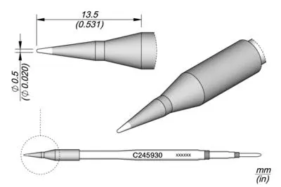 JBC C245-930 Forrasztópákacsúcs