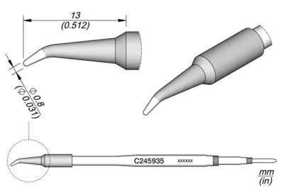 JBC C245-935 Forrasztópákacsúcs