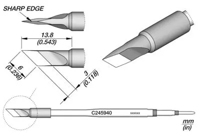 JBC C245-940 Forrasztópákacsúcs