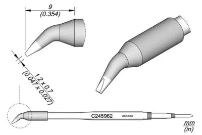 JBC C245-962 Forrasztópákacsúcs