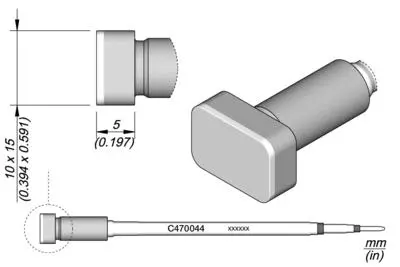 JBC C470-044 Forrasztópákacsúcs