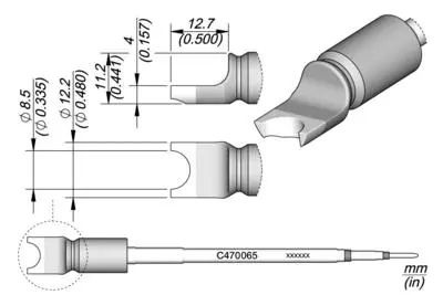 JBC C470-065 Forrasztópákacsúcs