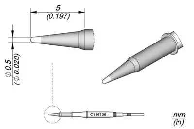 JBC C115-106 Forrasztópákacsúcs