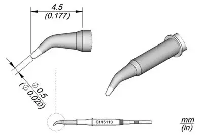 JBC C115-110 Forrasztópákacsúcs