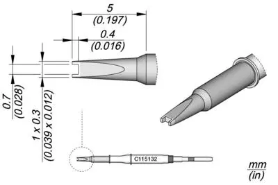 JBC C115-132 Forrasztópákacsúcs