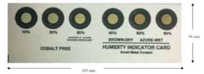 Páratartalom jelző kártya, HIC kobalt mentes, 1000 db / csomag