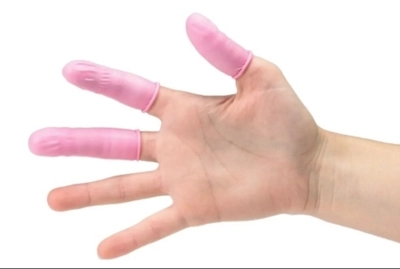 ESD vezetőképes ujjgumi rózsaszín