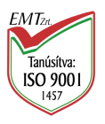 Tanusítva: ISO 9001